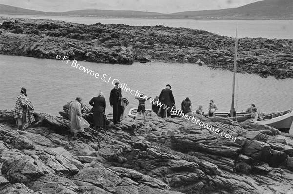 ON THE WAY TO CLARE ISLAND  AT THE BOATS